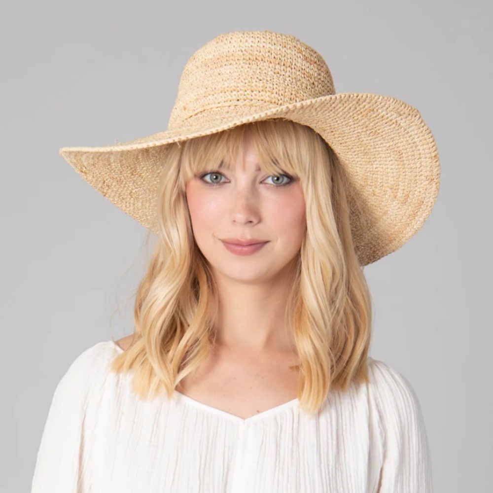 San Diego Hat Company's Signature Women's Large Brim Raffia Hat
